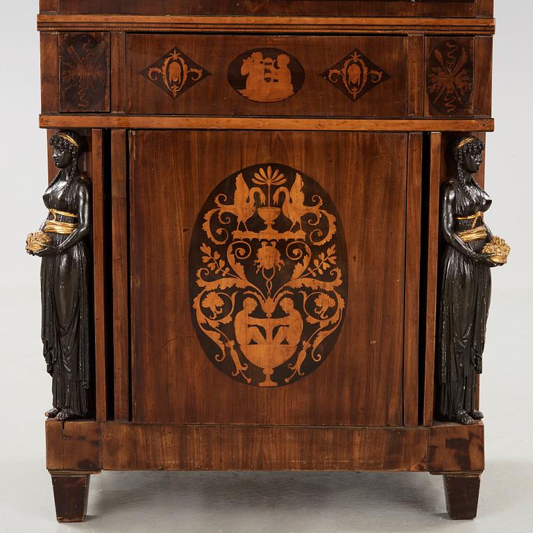 A presumably Austrian Empire early 19th century writing commode.