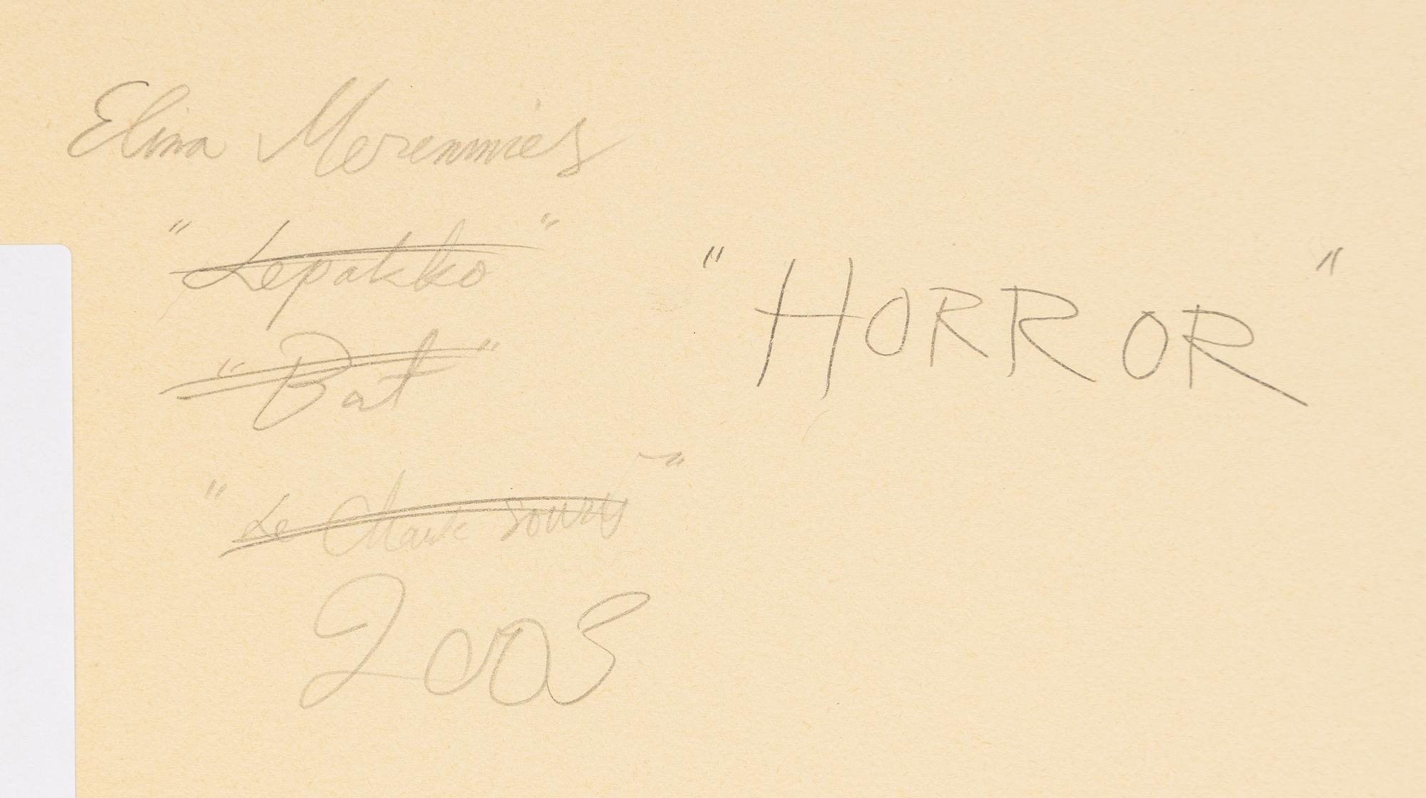 Elina Merenmies, "Horror".