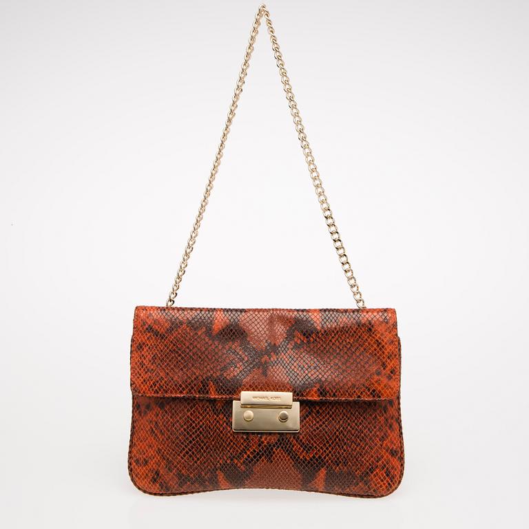 Michael Kors Python Print Leather Bag.