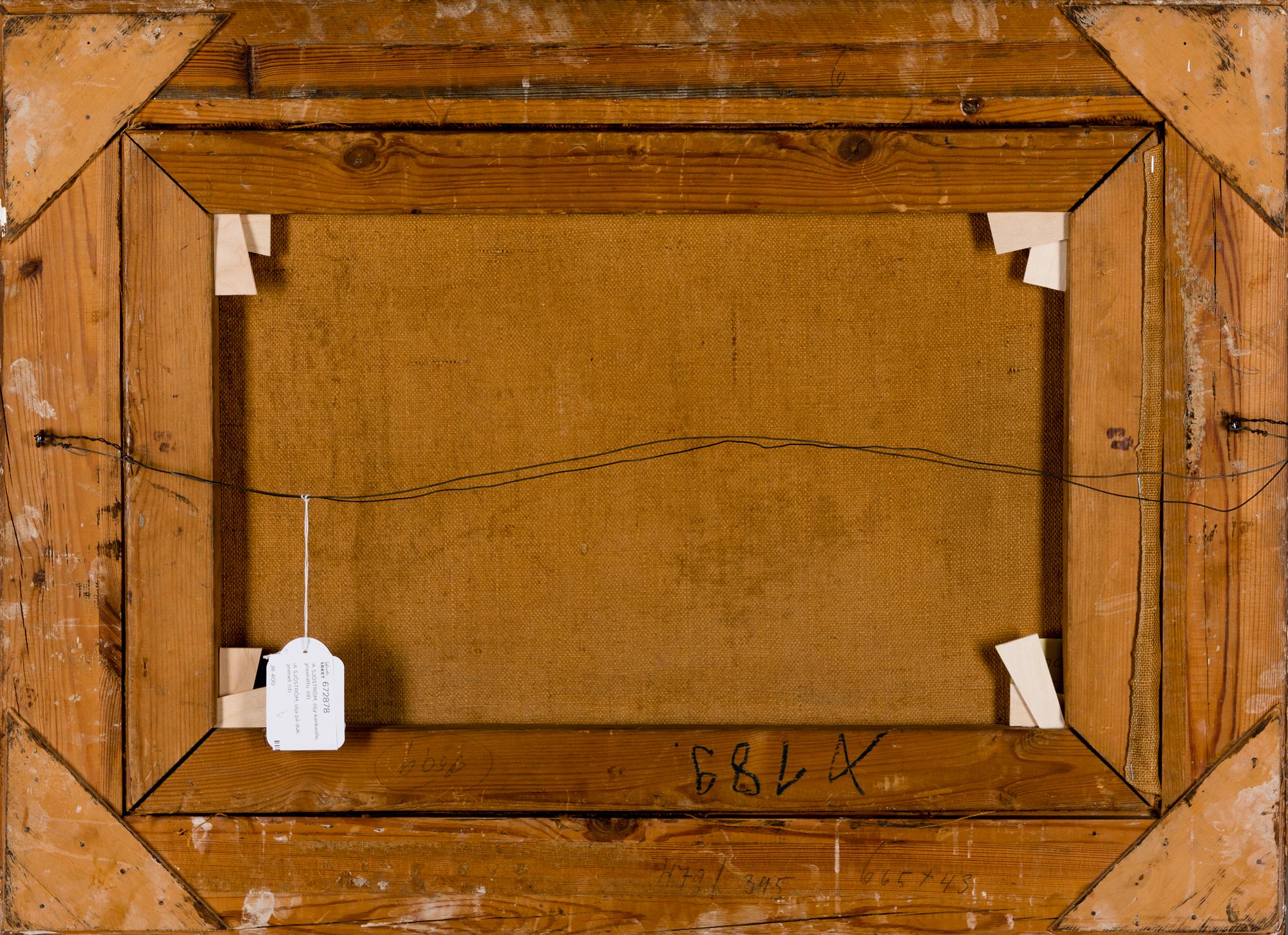 INA SJÖSTRÖM, olja på duk, signerad.