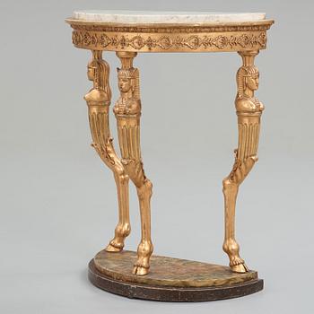 KONSOLBORD, sengustavianskt stockholmsarbete, omkring år 1800.