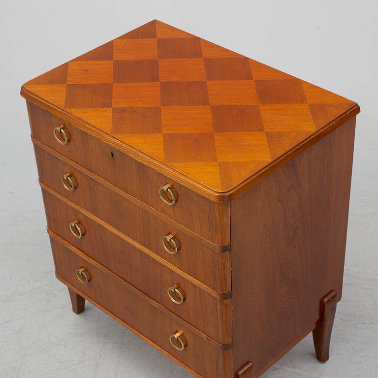 A Swedish Modern chest of drawers, 1940's-50's.