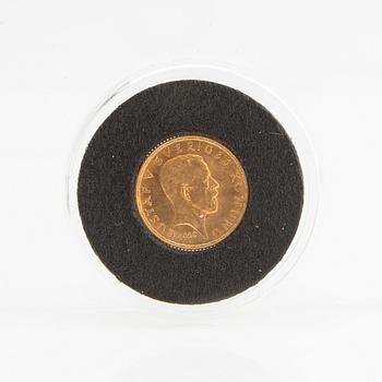 Guldmynt Sverige, Gustav V 5 kr, 1920.