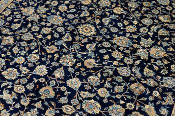 Carpet, Keshan, approx. 382 x 303 cm.