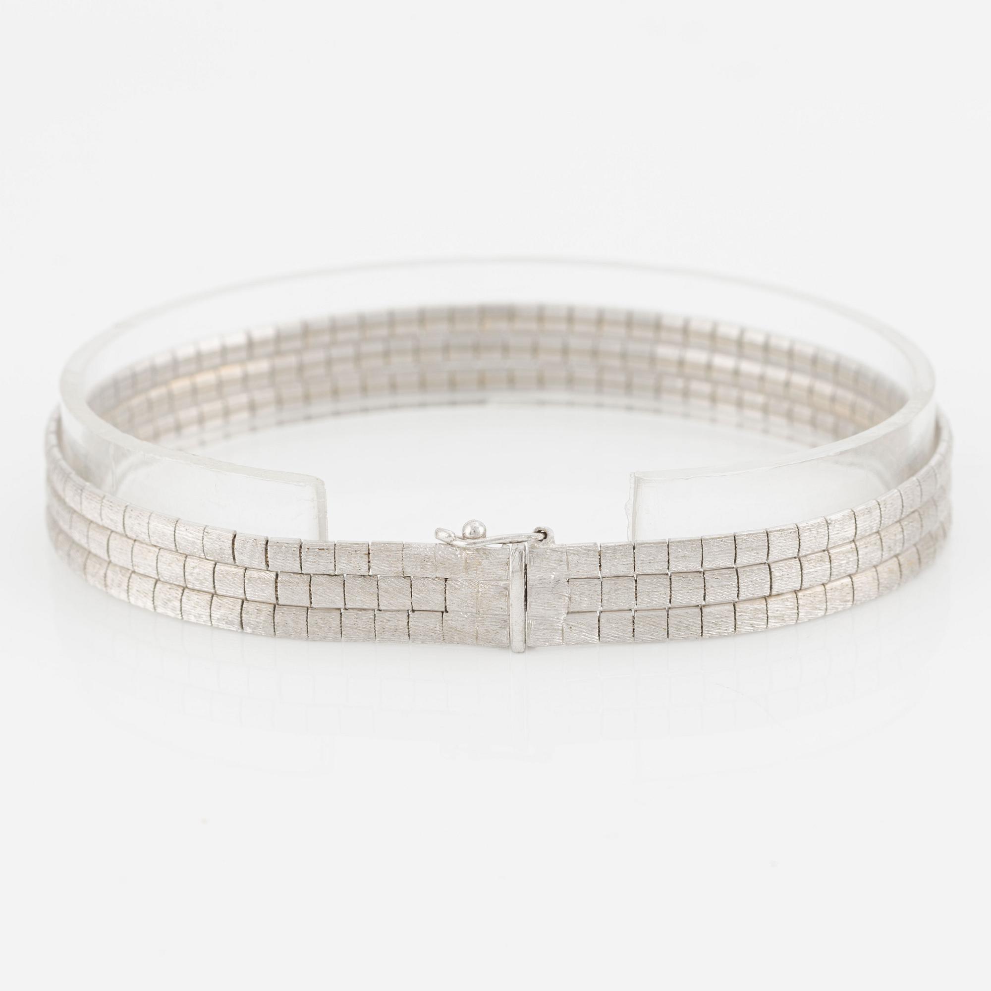 Armband 18K vitguld.