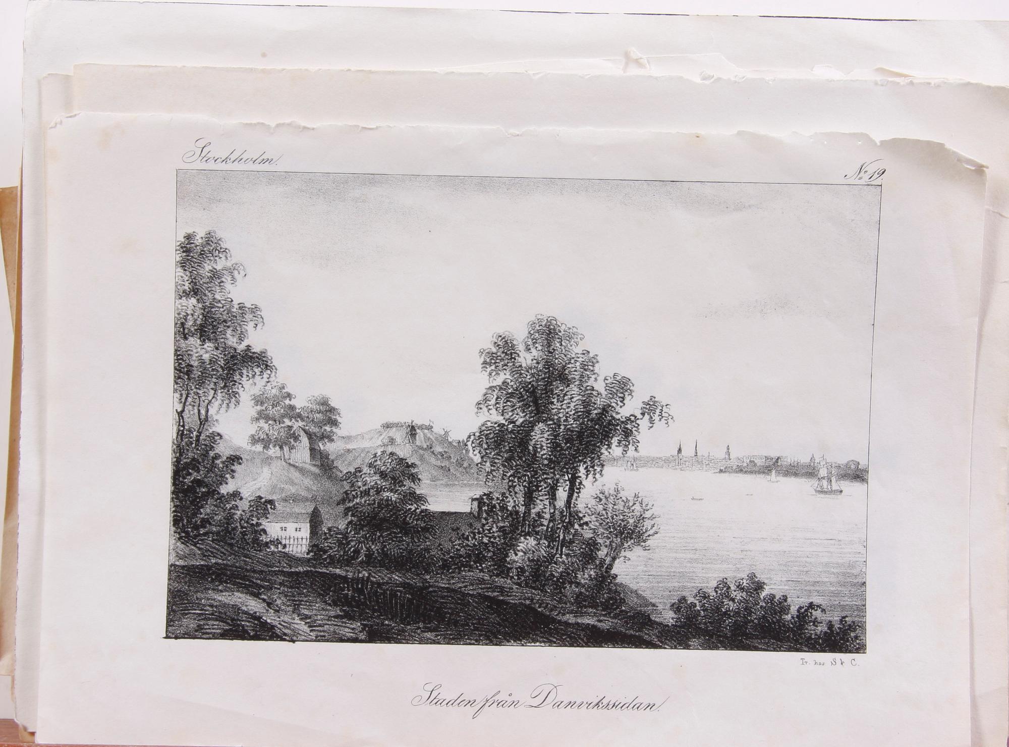 PARTI TRYCK, ca 100 delar, 1800-tal.