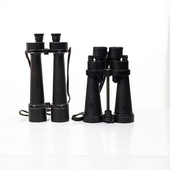 Marinkikare, 2 st, Zeiss Jen Delfort 18x50 och Barr & Stroud 7 x.