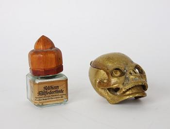 SKRIVSTÄLL, 2 st och BLÄCKHORN.