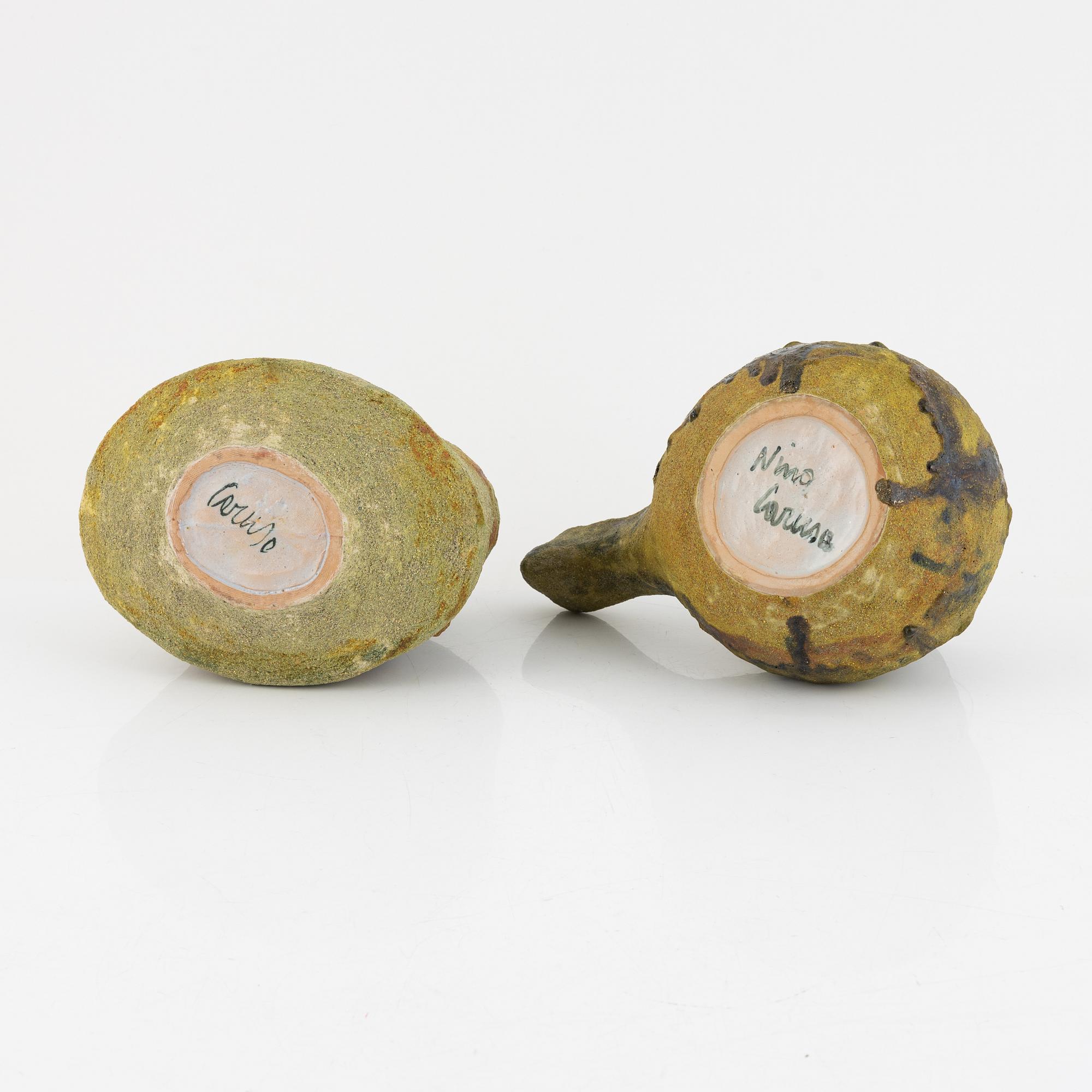 Nino Caruso, lockskål samt kanna, keramik, Italien, 1990-tal.