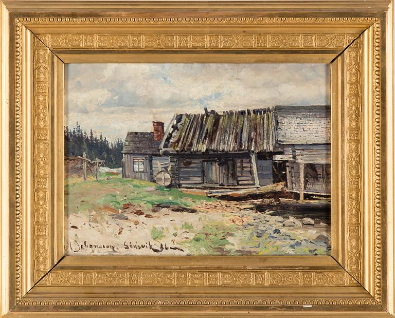 CARL JOHANSSON, oil on canvas, sined and dated, -86.