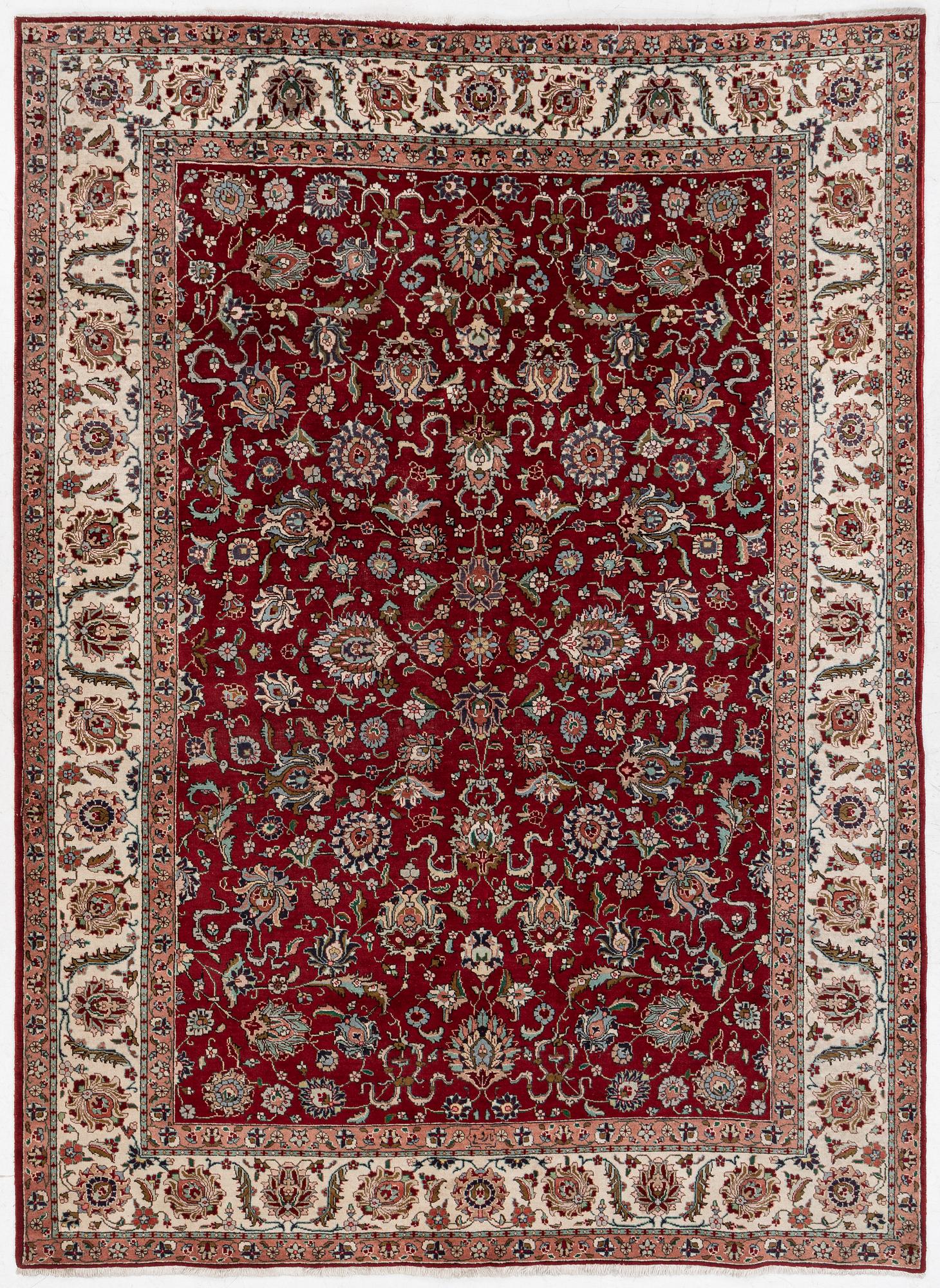 Rug, Tabriz, approx. 310 x 230 cm.