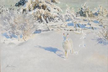 BRUNO LILJEFORS, oil on canvas, signed dated 1937.