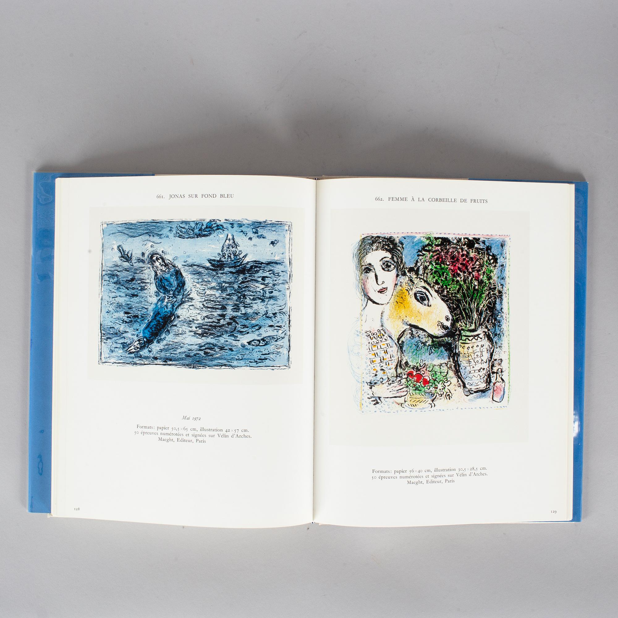 Three  volumes, "Chagall Lithographe, "IV, V, VI", 1969-1985.