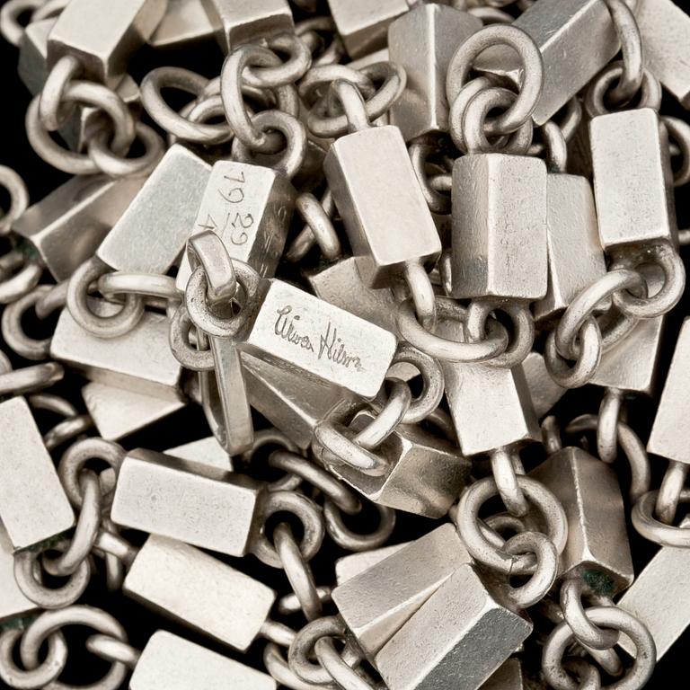 A Wiwen Nilsson sterling necklace, Lund 1952.