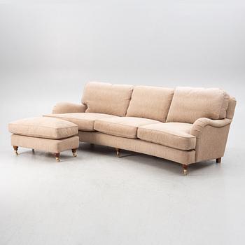 Soffa med fotpall, modell "Charles", Jio Möbler.