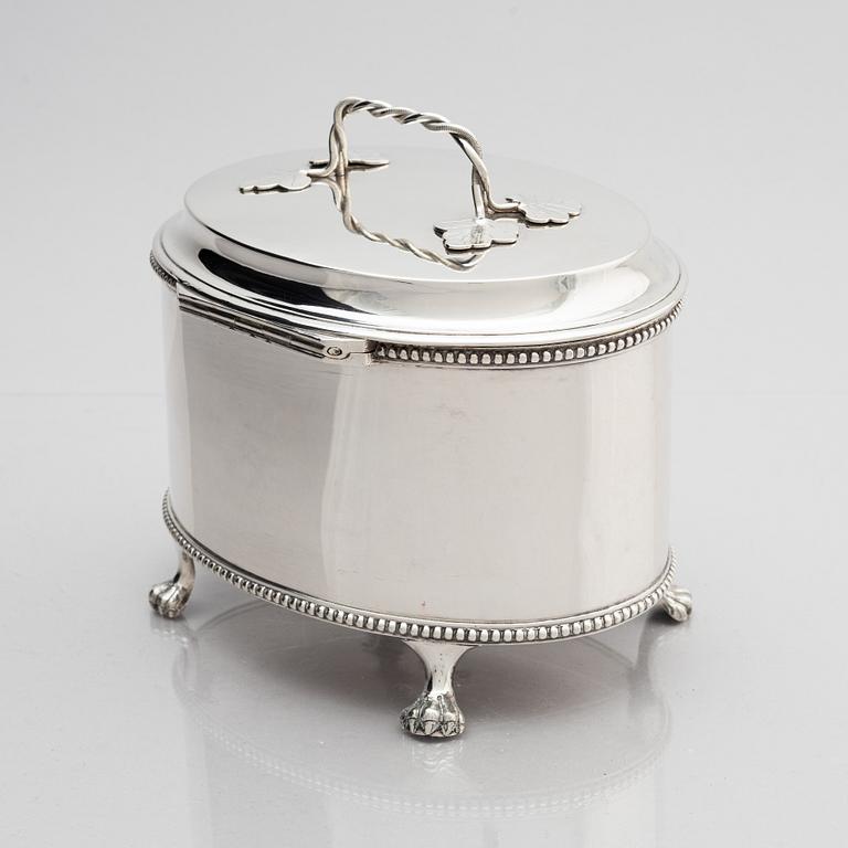 Johan Malmstedt, sockerskrin, silver, (verksam 1783-1831) Göteborg. Gustaviansk.