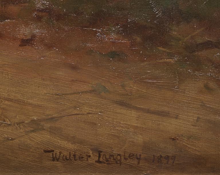 WALTER LANGLEY, olja på duk, signerad Walter Langley och daterad 1899.