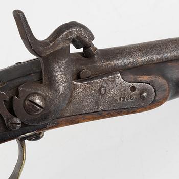 A Swedish rifled percussion pistol 1820-57(59) pattern.