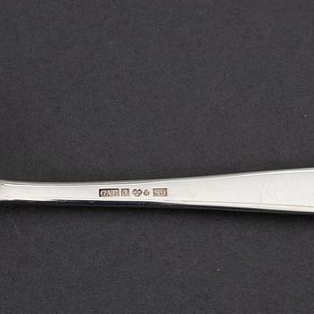 A 'Chippendale' silver cutlery, GAB, some Stockholm 1954 (48 pc).