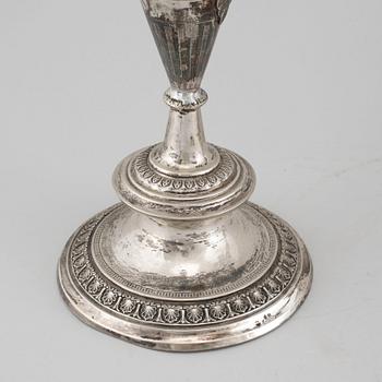 GUSTAF MÖLLENBORG, kandelabrar, ett par, silver, Stockholm, 1875.