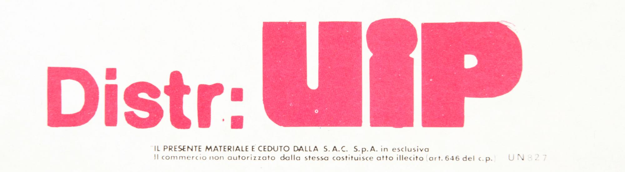 An Italian movie poster James Bond "Agente 007 Missione Goldfinger" (Goldfinger) 1964.