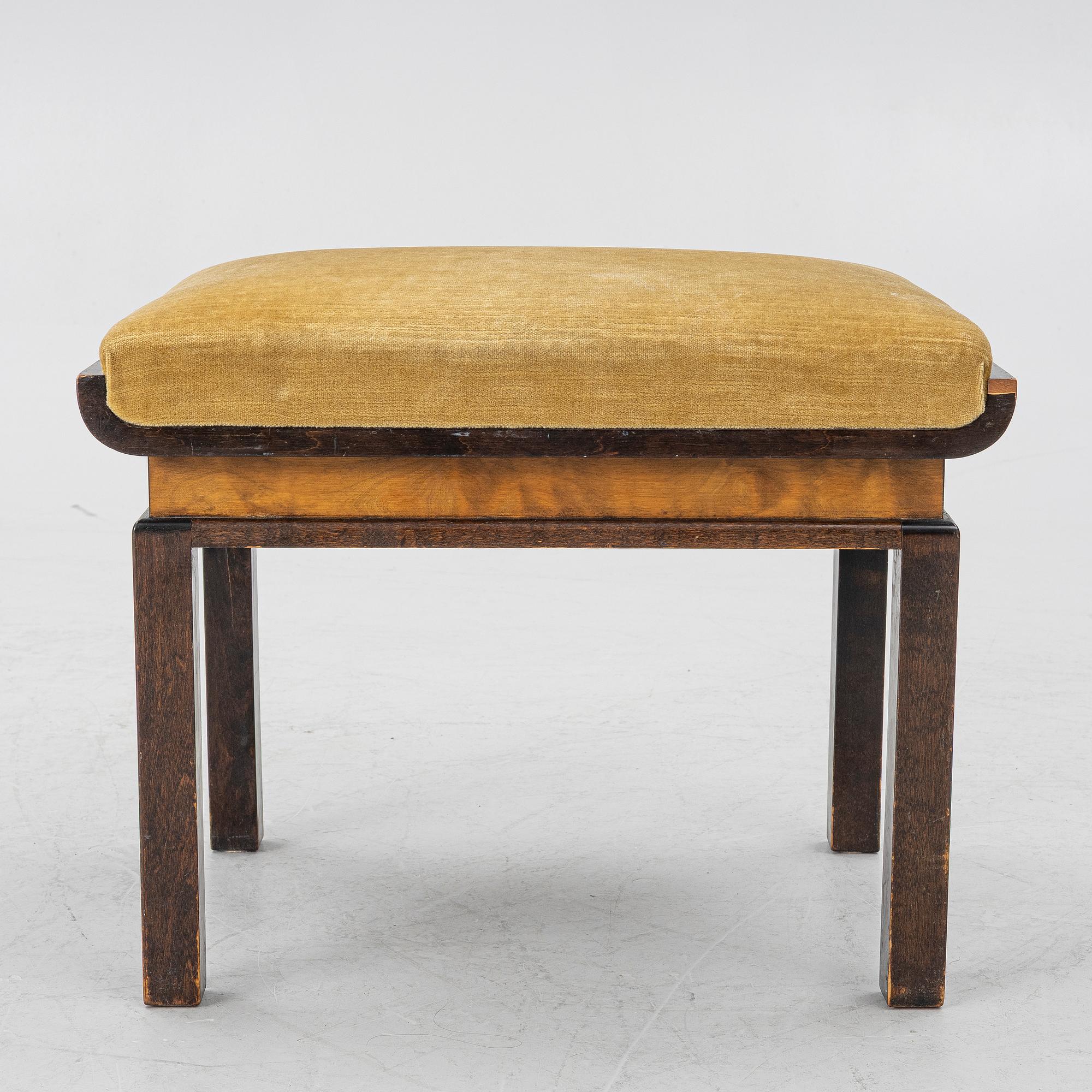 a Swedish Grace stool, 1930s.