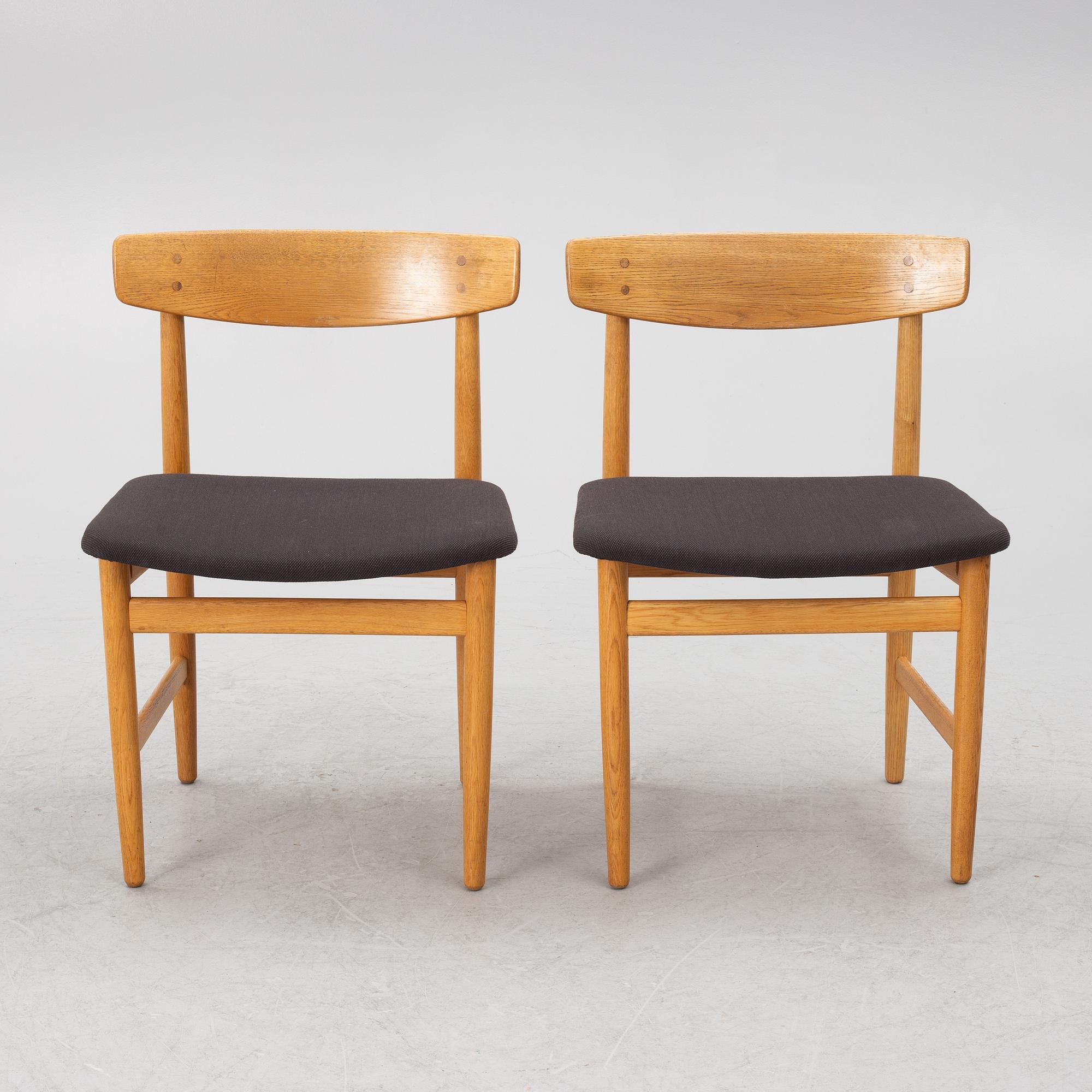 Børge Mogensen, five "Öresund" chairs, Denmark, second half of the 20th century.