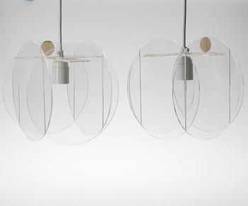 KATTOVALAISIMIA, 3 kpl, design Anna-Maija Salo, 1970-luku. Kupujen korkeus noin 22 cm.