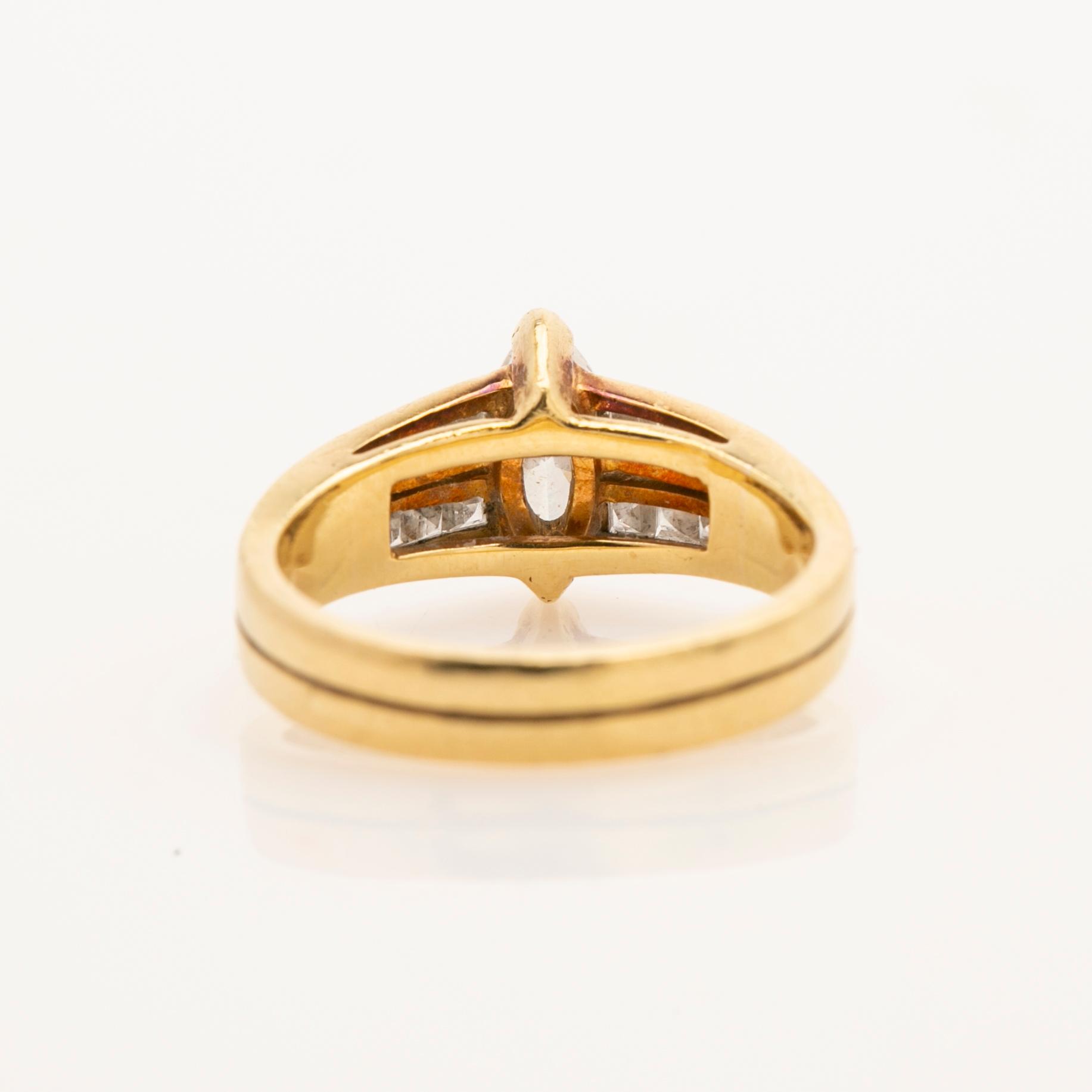 Ring, 18k med diamanter, Willy Wiemann.