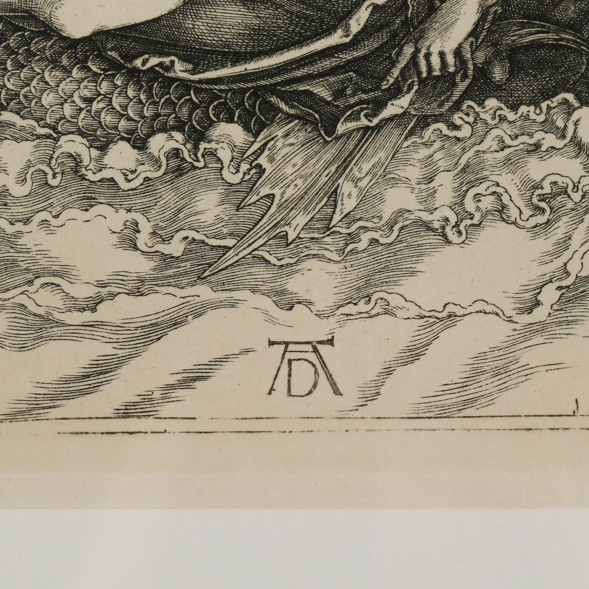 ALBRECHT DÜRER after, copperplate, signed in plate, subsequent deduction.