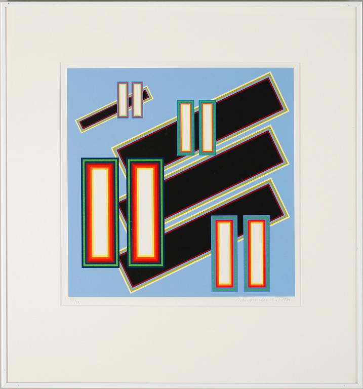 PETER FREUDENTHAL, serigrafi, sign och dat 1984, numr 52/83.