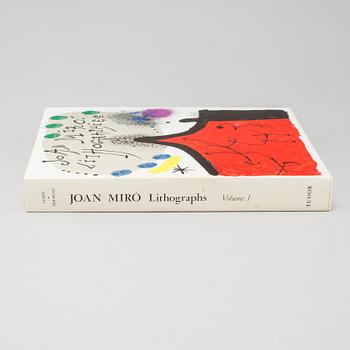 A Joan Miró book with twelve litographs in color, Volume I, Maeght, Paris, 1972.