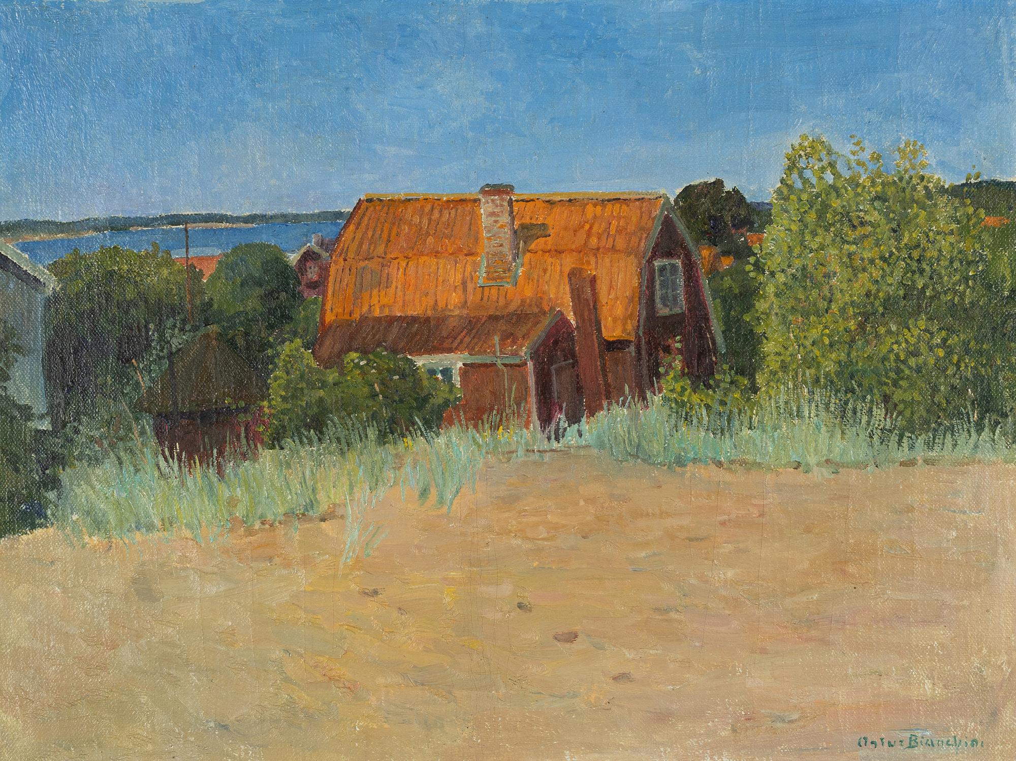 Arthur Bianchini, oil on canvas, signed.