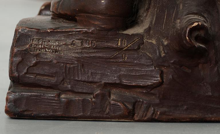 SKULPTUR, lergods, Österrike, 1900-talets första hälft.