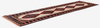 A semi-antique Northwest Persian (Iran) runner, c. 417 x 112 cm.