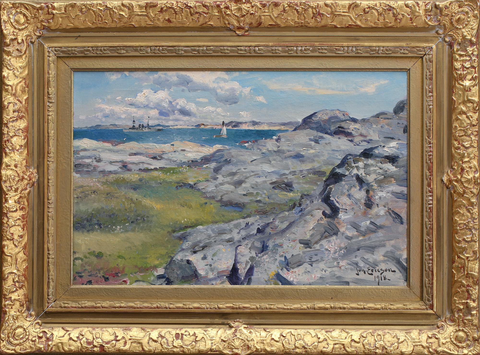 JOHAN ERICSON, olja på duk, signerad och daterad 1918.