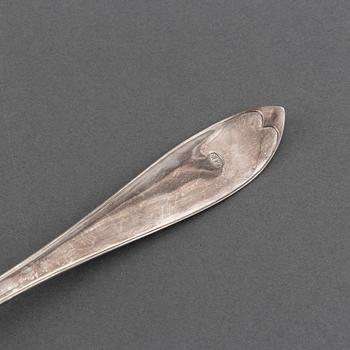 A swedish serving spoon and laddle, including mark of Claude St Claire Donneaud, Karlskrona (1812-27).