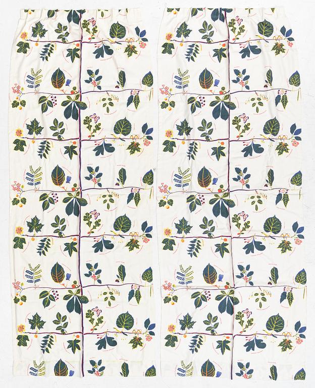 Josef Frank, a pair of "US Tree" curtains, Firma Svenskt Tenn, Sweden.