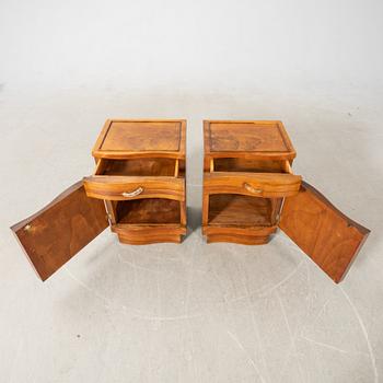 Sängbord, ett par, Art Deco 1900-talets första hälft.