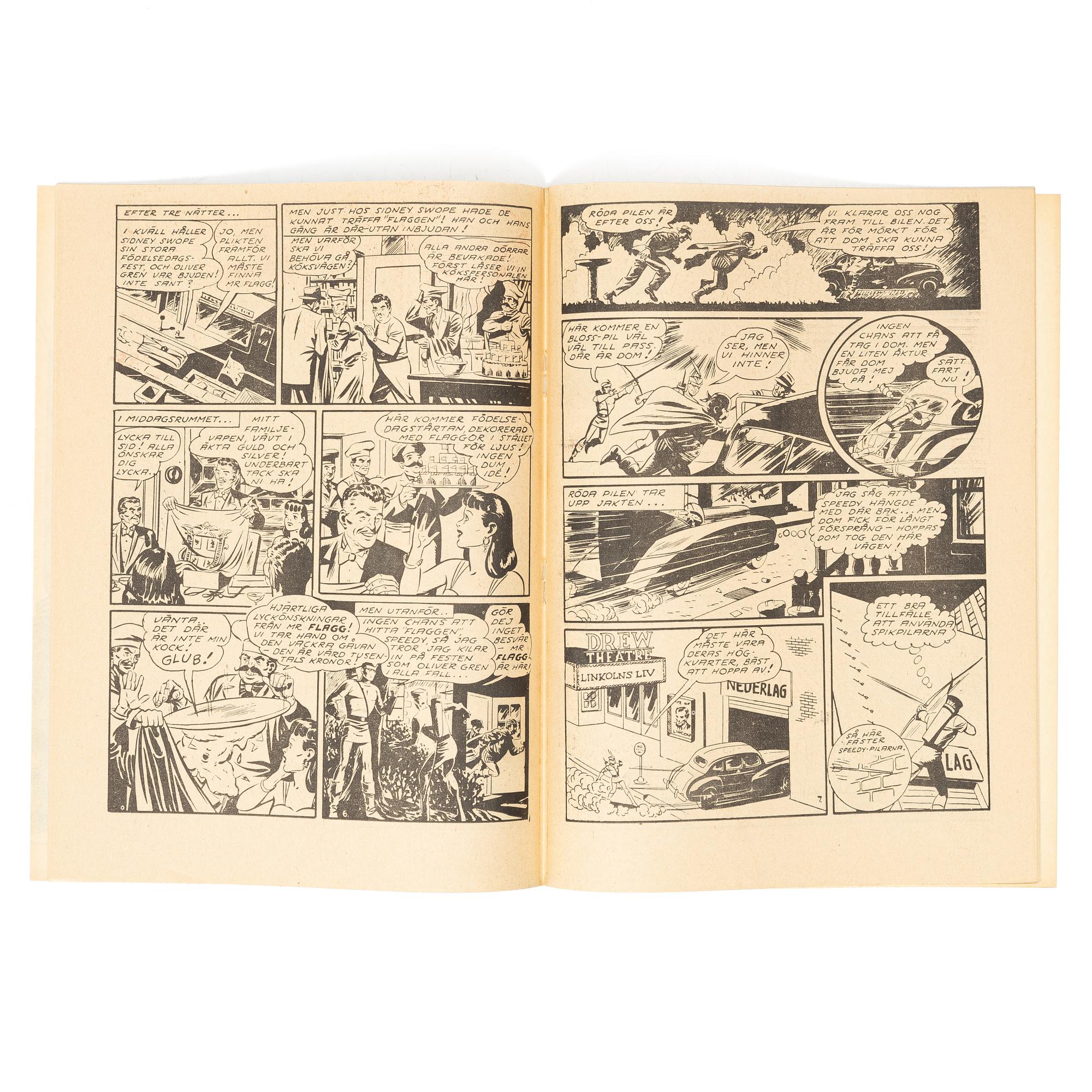 Comic book, “Stålmannen”, No. 3, 1949.