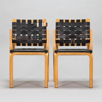 Alvar Aalto, stolar, ett par, modell 612 för Artek 1960/1970-tal.