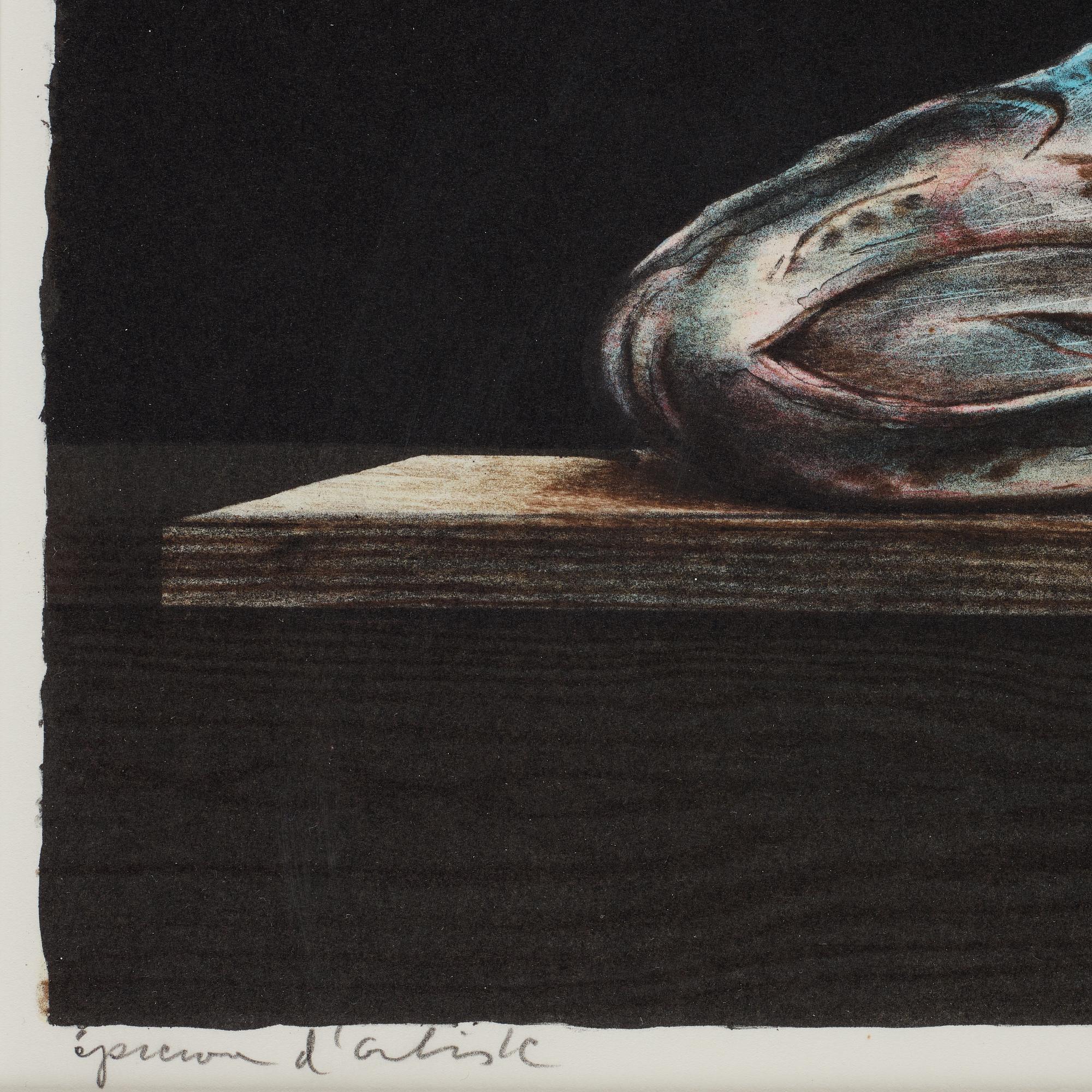 Philip von Schantz, lithograph in color, signed, EA-edition, dated -83.