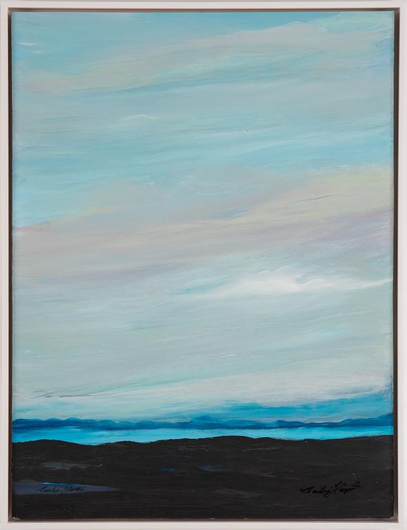 Cecilia Haupt, oil on board, signed.