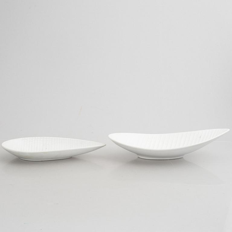 Stig Lindberg, a set of five stoneware "Reptile" vases & bowls, Gustavsberg, 1953-63.