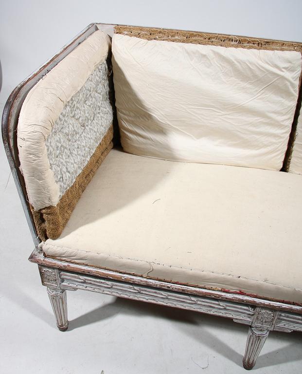 TRÅGSOFFA, gustaviansk, 1800-talets början.