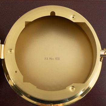 A barometer and a ship's clock, quartz, Shatz, second half of the 20th century.