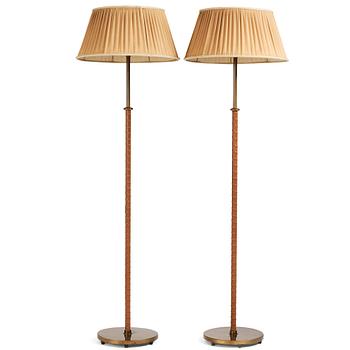 306. Harald Notini, a pair of floor lamps, model "15242", by Böhlmarks, Sweden 1940-50's.