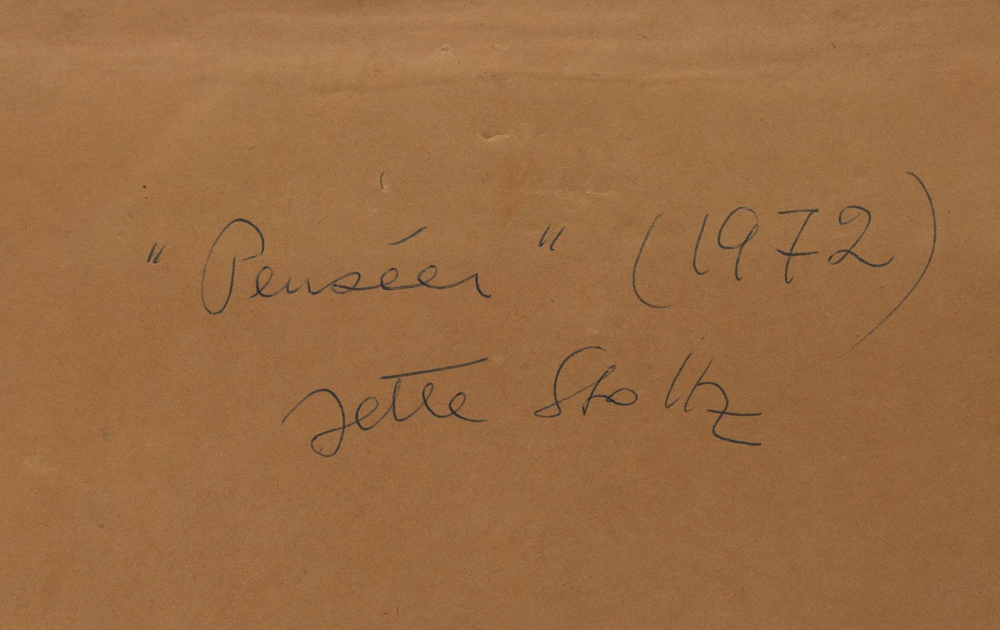 JETTE STOLTZ, olja på duk, signerad och a tergo daterad 1972.