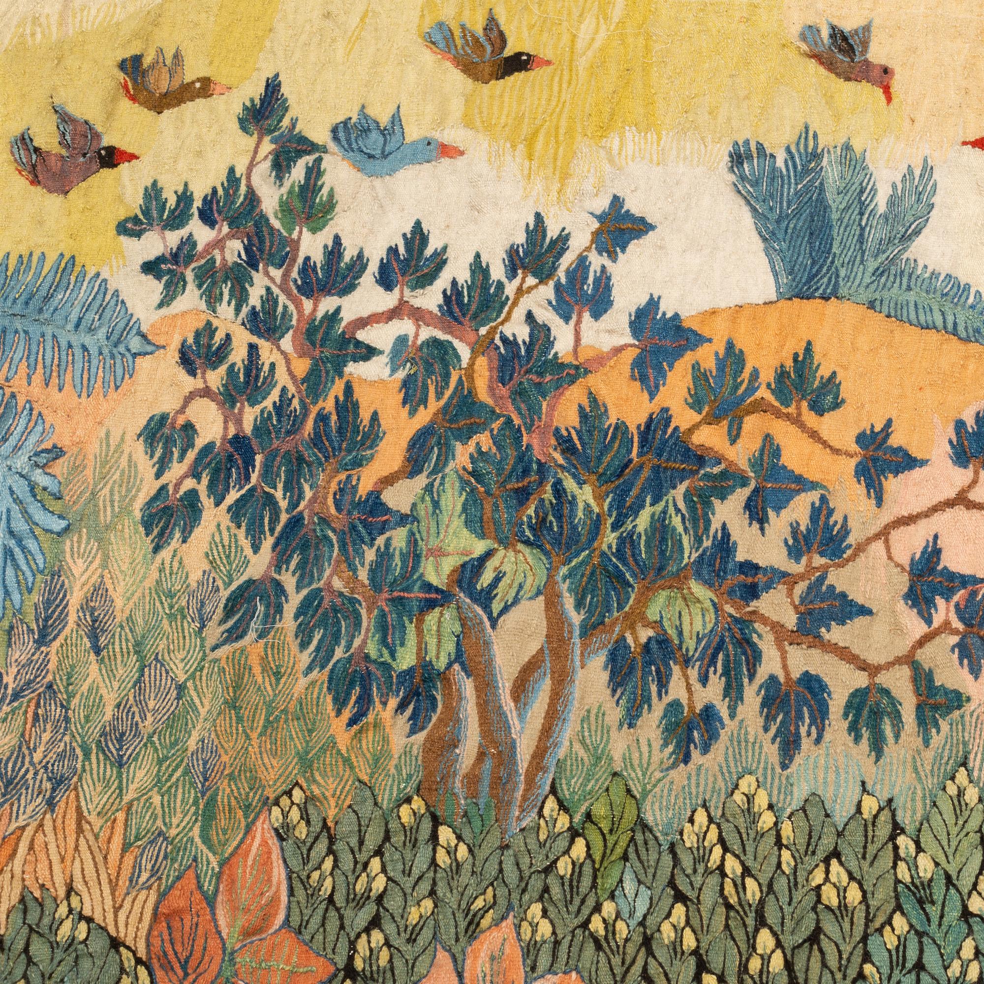 A Tapestry in Tapestry weave by Ramses Wissa Wassef, Egypt, around 152 x 210 cm.