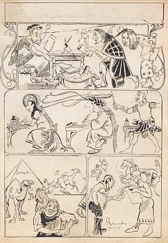 Axel Törneman, "SöndagsNisse under pharaoernas tid. Från en gamma egyptisk relief".